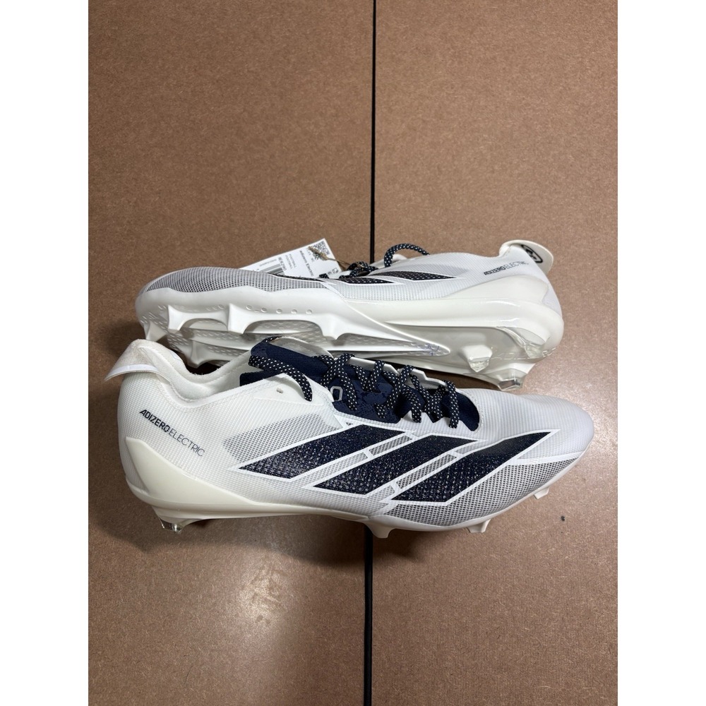 adidas ADIZERO ELECTRIC II FOOTBALL CLEATS Navy Blue 2/ White Men Sz 13.5